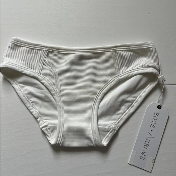 Boys + Arrows Knowles White Bikini Bottom New with Tags Size XS. - Picture 1 of 7